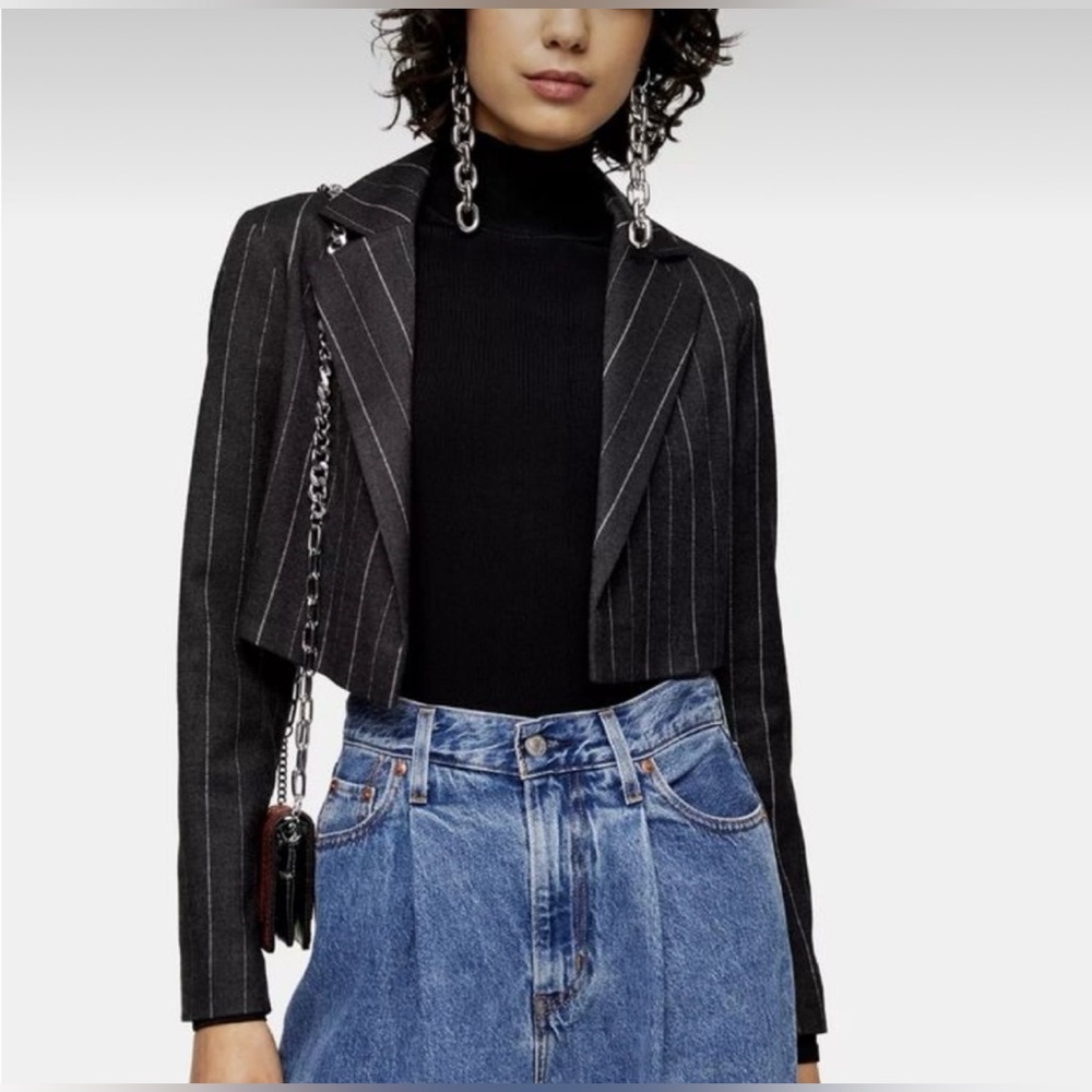 Topshop cropped blazer NWT!